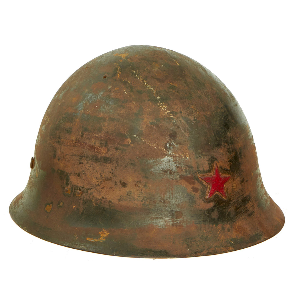 Original Japanese WWII Type 92 Army Tetsubo Helmet Shell Original Items