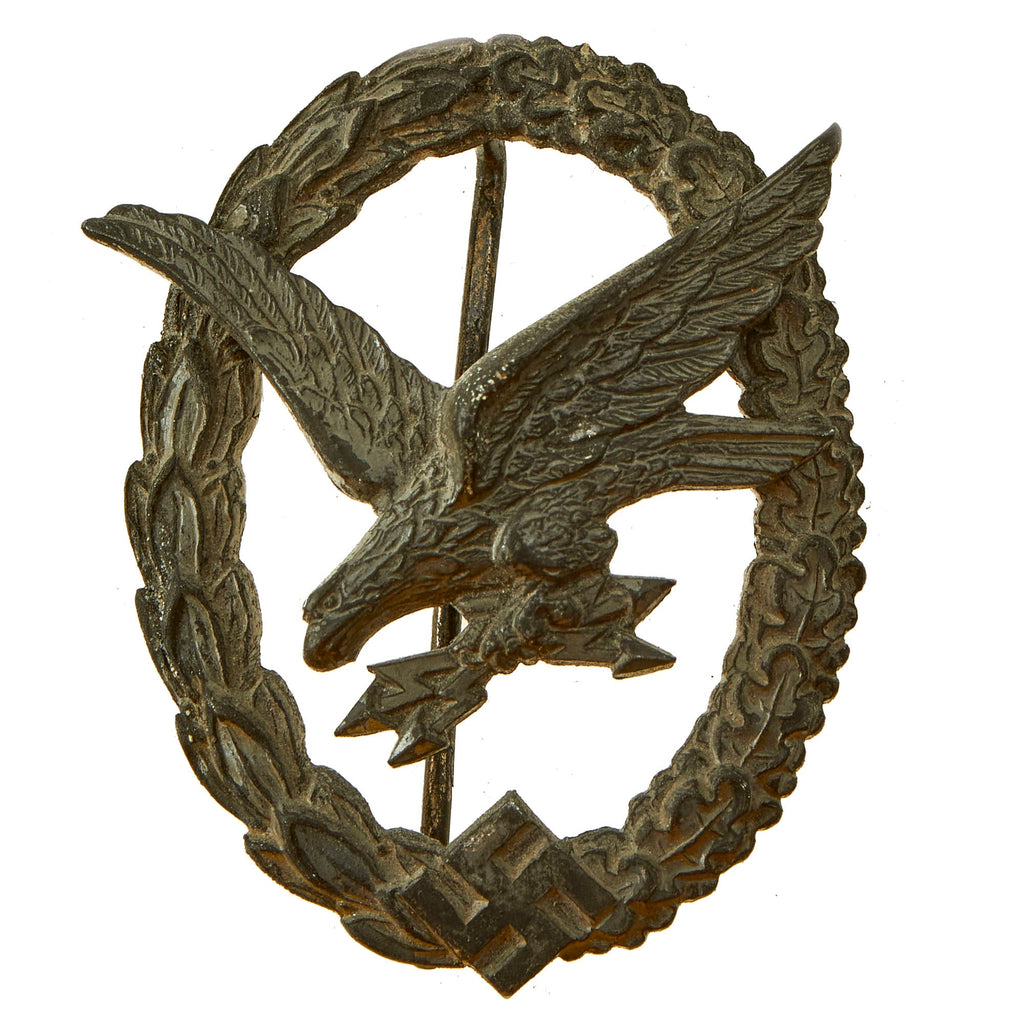 Original German WWII Luftwaffe Radio Operator & Air Gunner Badge by Wilhelm Deumer of Lüdenscheid Original Items