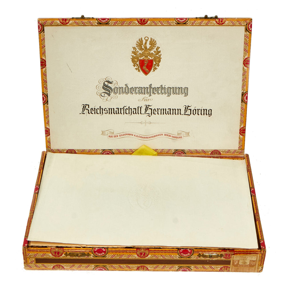 Original Rare German WWII Empty Box for the Personal Cigars of Reichsmarschall Hermann Göring Original Items