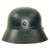 Original German WWII M38 Luftschutz Beaded Gladiator Air Defense Helmet with Single Piece Shell - dated 1939 Original Items