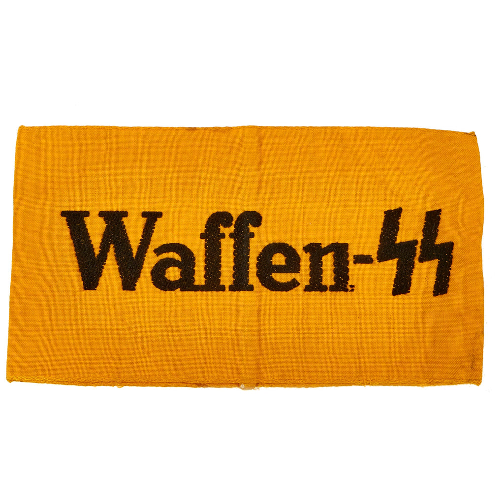 Original German WWII Unissued Waffen-SS Machine Embroidered Armband Original Items