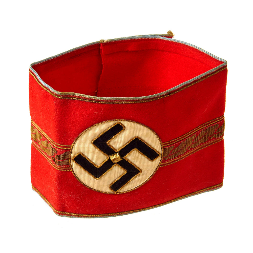 Original German WWII NSDAP Ortsgruppenleiter Armband with RZM Tag - Local Group Leader Original Items