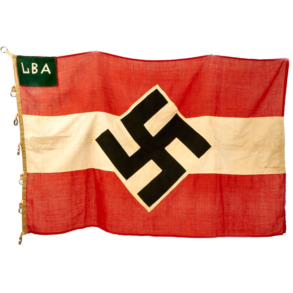 Original German WWII HJ National Youth Organization Teacher Training Institute Unit Parade Flag - 46” x 72” Original Items
