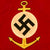 Original German WWII Naval Water Sports Fringed Harbor Banner - 25" x 19 1/2" Original Items
