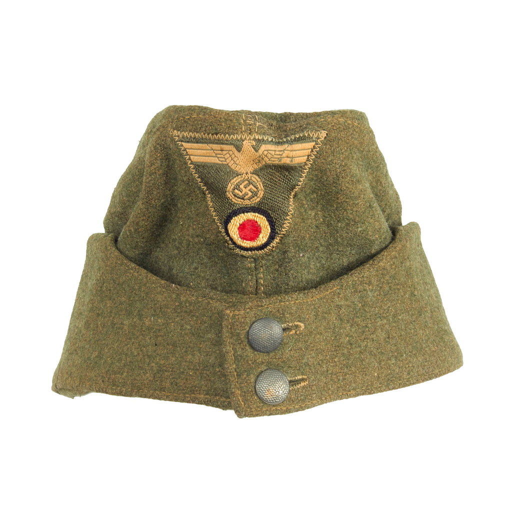 Original German WWII Heer Army EM-NCO Schiffchen M42 Overseas Cap by Mützenfabrik Kornacker - size 57 Original Items