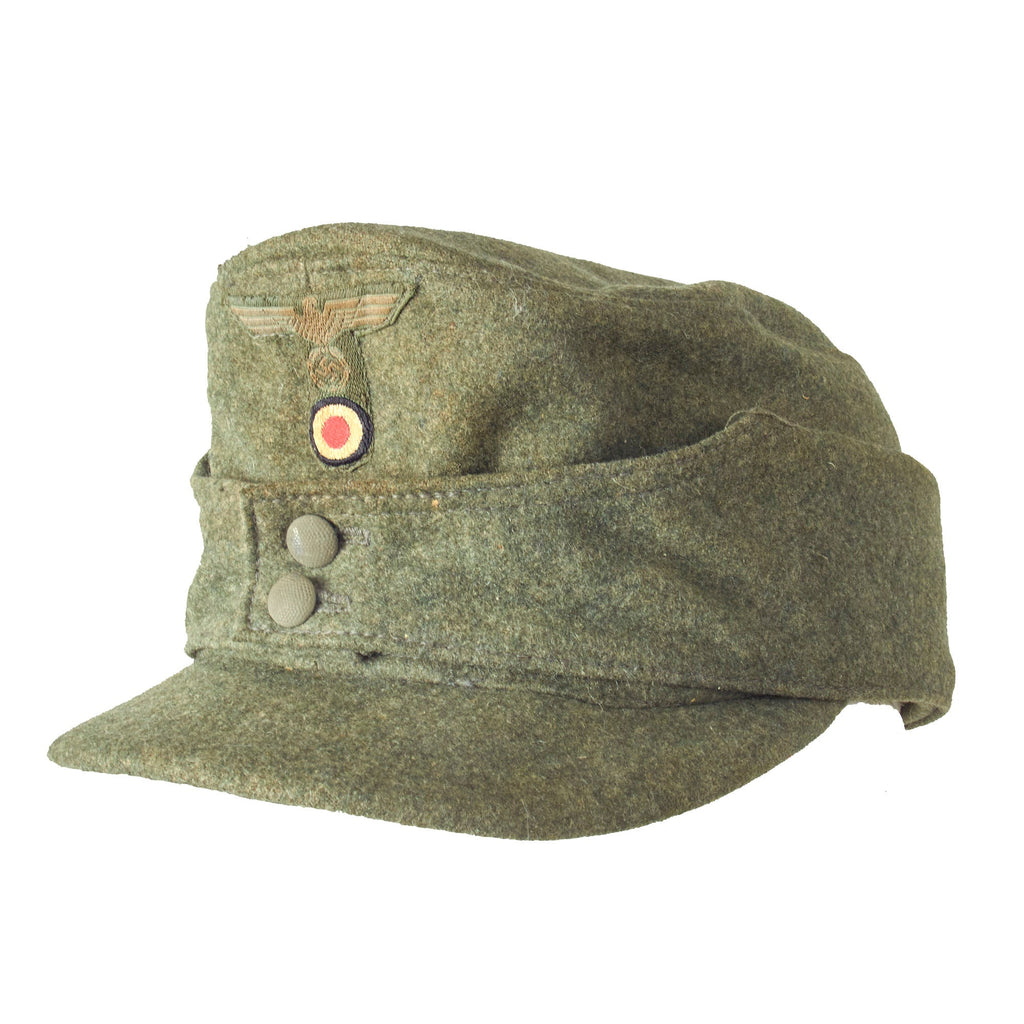 Original German WWII Heer Gebirgsjäger M43 Bergmütze Mountain Trooper Field Cap by Emil Budach - size 57 Original Items