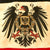 Original Imperial German WWI National Tri-Color Flag with Imperial Family Eagle - 43" x 75" Original Items