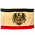 Original Imperial German WWI National Tri-Color Flag with Imperial Family Eagle - 43" x 75" Original Items