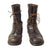 Original U.S. WWII Service Used Airborne Paratrooper Brown Leather Jump Boots by Corcoran - Size 11½ E Original Items