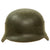 Original German WWII Extra Large Army Heer M35 Former Double Decal Helmet with 61cm Liner - ET68 Original Items