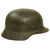 Original German WWII Extra Large Army Heer M35 Former Double Decal Helmet with 61cm Liner - ET68 Original Items