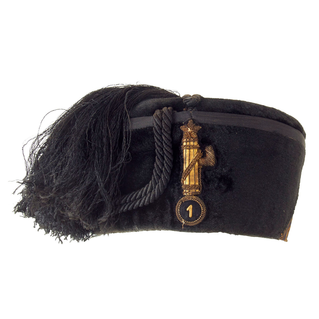 Original WWII Italian Black Shirt MVSN Fascist Captain’s Fez For The 1st CC.NN. Division "23 Marzo" Original Items