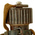 Original German WWII Afrikakorps Coconut Canteen With Cup by Heinrich Ritter and Harness - 1943 Dated Original Items