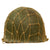 Original U.S. WWII Laundry Number Marked McCord Front Seam Swivel Bale M1 Helmet with Net and Firestone Liner - Complete Original Items