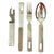 Original German WWII Mess Kit Utensil Set by Gustav Auerswald - dated 1941 & 1942 Original Items