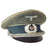 Original German WWII Army Heer Infantry Officers Schirmmütze Visor Cap by Deutsch Wertarbeit - size 56 Original Items