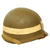 Original U.S. WWII Matched 1943 M1 McCord Fixed Bale Front Seam Helmet with Westinghouse Liner - Both Military Police “MP” Painted Original Items