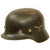 Original German WWII Battle Damaged 1939 Dated Luftwaffe M35 Double Decal Steel Helmet with 61cm Liner - marked Q68 Original Items