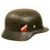 Original German WWII Battle Damaged 1939 Dated Luftwaffe M35 Double Decal Steel Helmet with 61cm Liner - marked Q68 Original Items