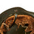 Original German WWII Battle Damaged 1939 Dated Luftwaffe M35 Double Decal Steel Helmet with 61cm Liner - marked Q68 Original Items