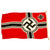 Original German WWII 80cm x 135cm National Battle Flag by LOH - Reichskriegsflagge Original Items
