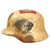 DRAFT WWII USGI DECORATED BRING BACK SOUVENIR GERMAN WWII HELMET - EF64 Original Items