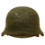 Original German WWII Texture Painted M42 Army Heer No Decal Size 66 Helmet with 57cm Liner & Chinstrap - Rare Unknown Maker “vl” Original Items