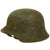 Original German WWII Texture Painted M42 Army Heer No Decal Size 66 Helmet with 57cm Liner & Chinstrap - Rare Unknown Maker “vl” Original Items