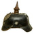 Original Imperial German WWI Prussian EM/NCO Infantry M1915 Pickelhaube Spiked Helmet Original Items