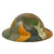 Original British WWI Panel Camouflage Painted Mk 1 Brodie Helmet by Hadfield Ltd of Sheffield Original Items