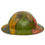 Original British WWI Panel Camouflage Painted Mk 1 Brodie Helmet by Hadfield Ltd of Sheffield Original Items
