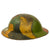 Original British WWI Panel Camouflage Painted Mk 1 Brodie Helmet by Hadfield Ltd of Sheffield Original Items