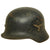 Original German WWII Service Used M40 Single Decal Luftwaffe Helmet with Size 57 Liner - Q64 Original Items
