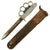Original U.S. WWII Rare Everitt Green Handle Knuckle Fighting Knife with Scabbard Original Items