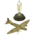 Original U.S. WWII Junkers Ju 88 Schnellbomber "fast bomber" Trench Art With Miniature Bomb Pedestal Base Original Items
