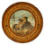 Original German WWII NCO Prize Shooting Competition Wooden Target with Panzer Tank Illustration - 15 1/2" Wide Original Items