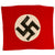 Original German WWII Service Used Panzer Tank & Vehicle Identification Flag - 28 1/2" x 34 1/2" Original Items