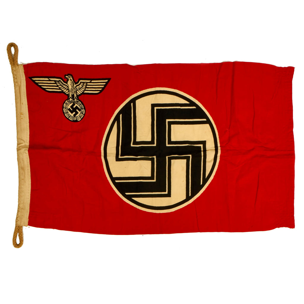 Original German WWII NSDAP Kriegsmarine Marked Small State Service Flag 50cm x 85cm - Reichsdienstflagge Original Items