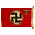 Original German WWII NSDAP Kriegsmarine Marked Small State Service Flag 50cm x 85cm - Reichsdienstflagge Original Items