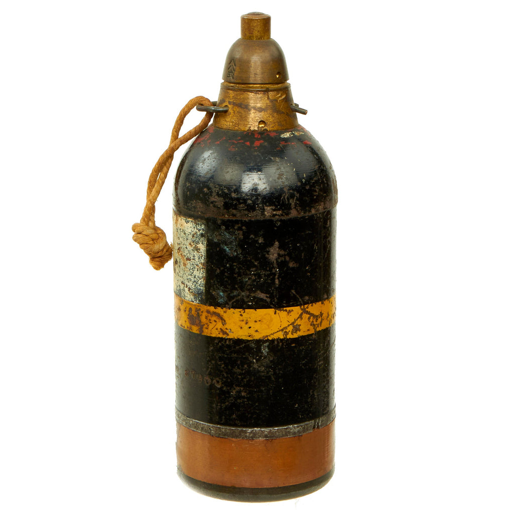 Original Japanese WWII Type 89 Knee Mortar 50mm Grenade Discharger Inert Round - Dated 1942 Original Items