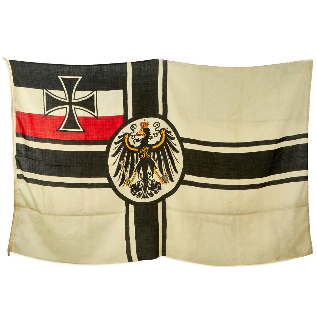 Original WWI Imperial German Navy Large Reichskriegsflagge War Ensign Battle Flag - 78” x 48” Original Items