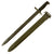 Original U.S. WWI & WWII M1905 Springfield 16" Rifle Bayonet by Rock Island Arsenal with M3 Scabbard - dated 1917 Original Items