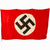 Original German WWII Army Camp Flag Captured and Signed by Members of U.S. Army VII Corps - 39" x 69" Original Items