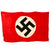 Original German WWII Army Camp Flag Captured and Signed by Members of U.S. Army VII Corps - 39" x 69" Original Items