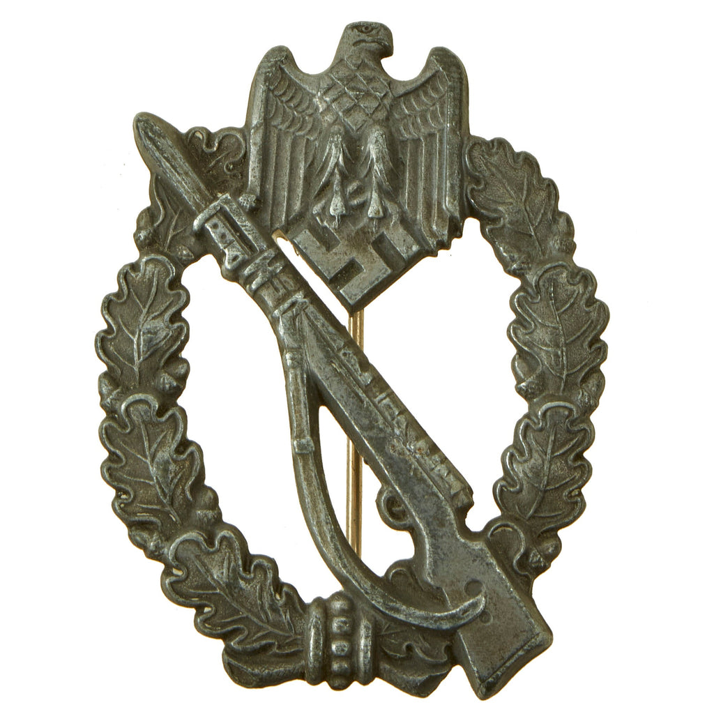 Original German WWII Silver Grade Infantry Assault Badge by Sohni Heubach & Co. - dated 1941 Original Items