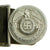 Original German WWII SS Officers Leather Belt with Aluminum Belt Buckle by Overhoff & Cie - Schutzstaffel Original Items