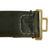 Original German WWII SS Officers Leather Belt with Aluminum Belt Buckle by Overhoff & Cie - Schutzstaffel Original Items