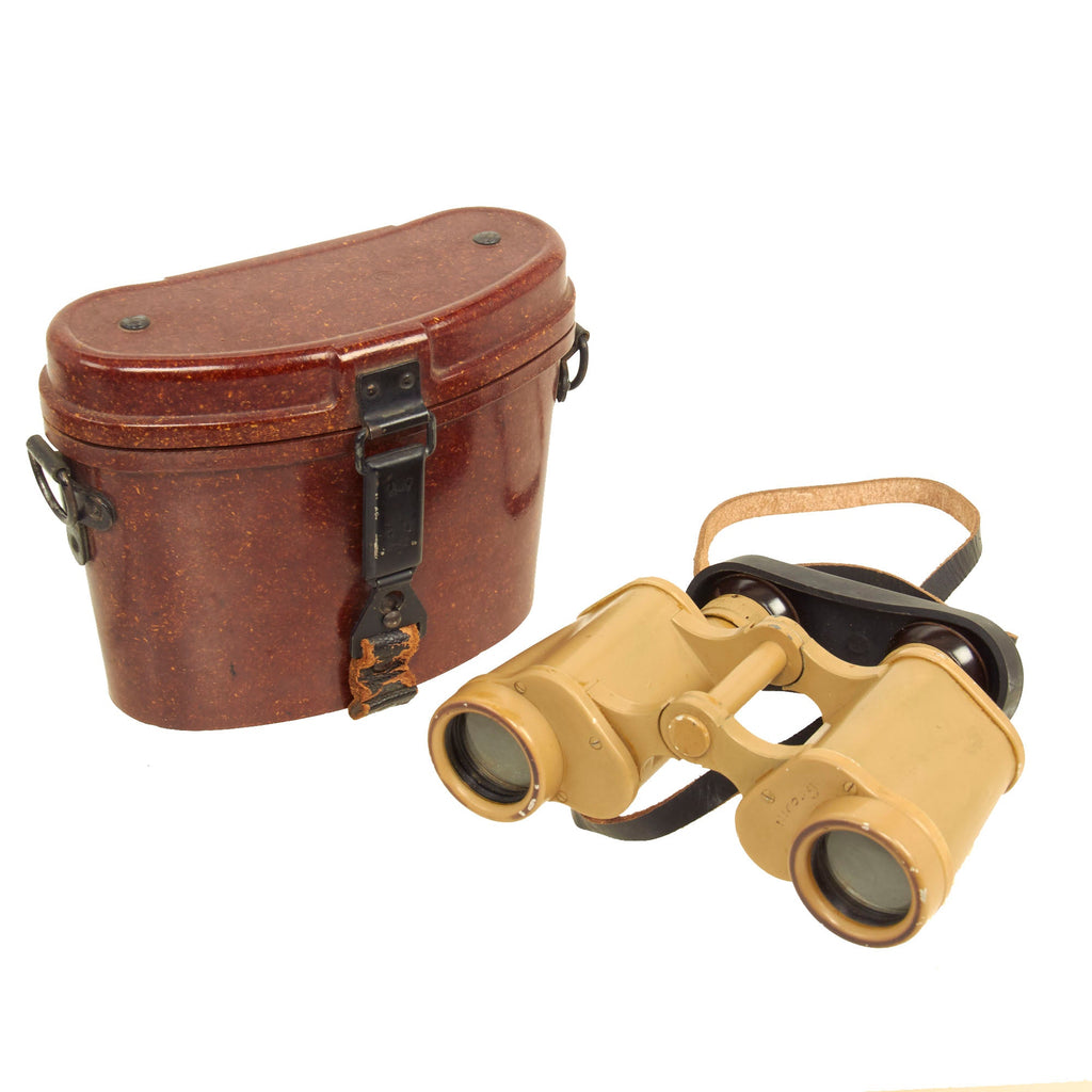 Original German WWII 6x30 Dienstglas Binoculars by Swarovski With Bakelite Case Dated 1942 Original Items