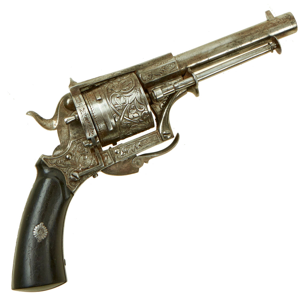 Original Belgian Highly Engraved 8mm Centerfire Double Action Revolver by MEYERS serial 5047 - circa 1865 Original Items