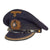 Original German WWII Kriegsmarine Navy Blue Junior Grade Officer Visor Cap - Schirmmütze Original Items
